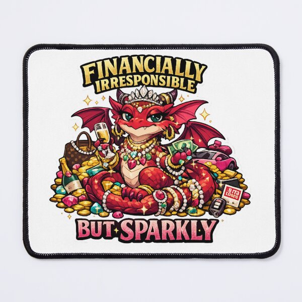 Item preview, Dragon - Financially Irresponsible but Sparkly designed and sold by ESSClothing.
