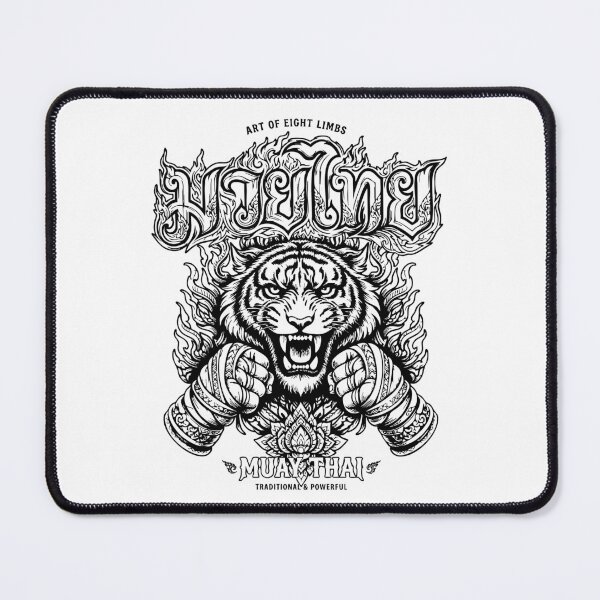 Item preview, Muay Thai Tiger Vintage Thai Boxing Design | Traditional Sak Yant Style Tiger Artwork | Retro Muay Thai Fighter Graphic Tee designed and sold by rich4Design.