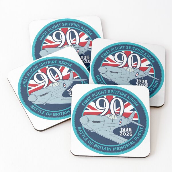 Item preview, BBMF Spitfire First Flight 90th Anniversary Commemorative Patch designed and sold by CharlieDesings.