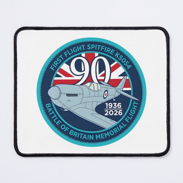 Item preview, BBMF Spitfire First Flight 90th Anniversary Commemorative Patch designed and sold by CharlieDesings.