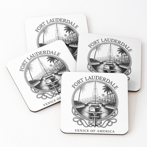 Item preview, Fort Lauderdale Venice of America - Vintage Yacht Canal Nautical Crest T-Shirt designed and sold by The imaginary unit..