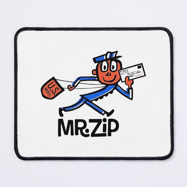 Item preview, Vintage USPS Mr Zip Mail Character Illustration designed and sold by laranbibib.