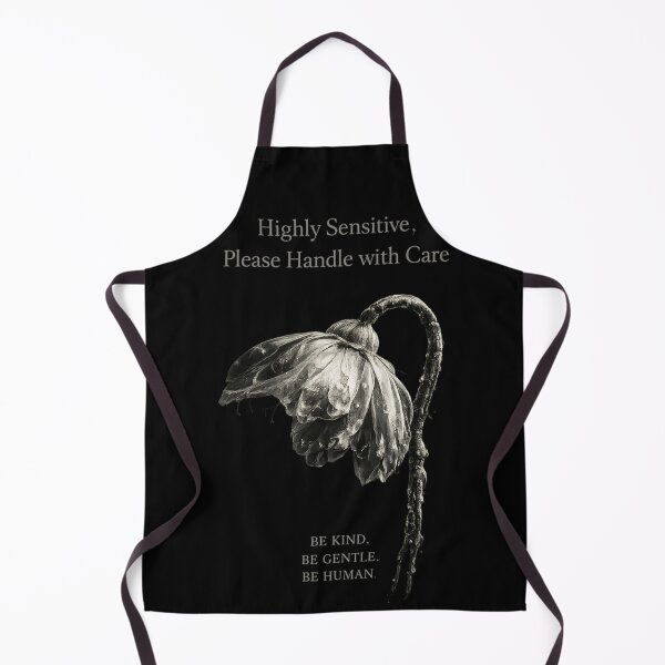 Item preview, Highly Sensitive Dark Floral Quote designed and sold by tmoca.