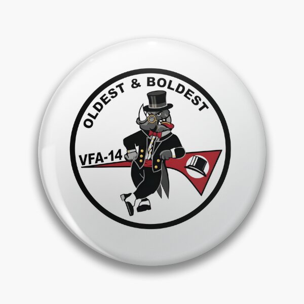 Item preview, US Navy VFA-14 "Tophatters" Oldest and Boldest Squadron Patch designed and sold by CharlieDesings.