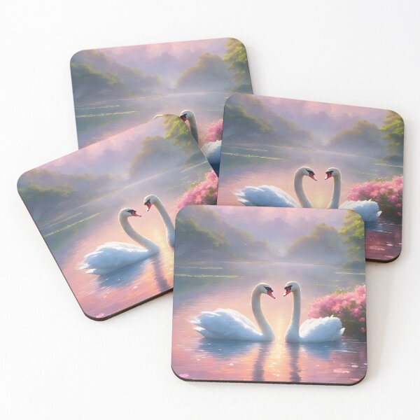 Item preview, Romantic Swan Swimming designed and sold by Elisa Miller.