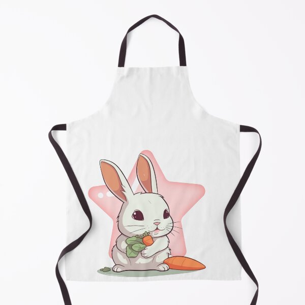 Item preview, Cute Kawaii Bunny Eating Carrot Pink Star designed and sold by Rhodes Shop.