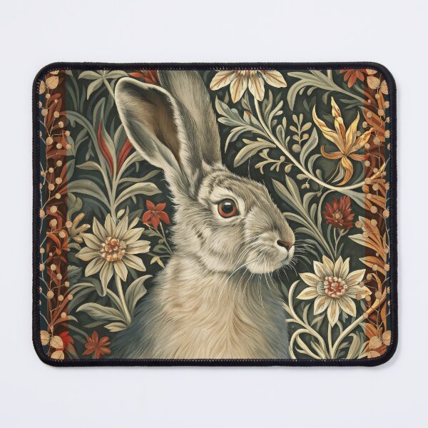 Item preview, Victorian Hare William Morris Floral Art designed and sold by AntiqueImages.
