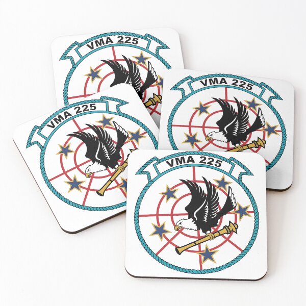 Item preview, USMC VMA-225 "Vagabonds" Squadron Insignia Patch designed and sold by CharlieDesings.