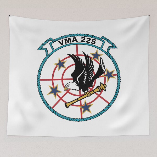 Item preview, USMC VMA-225 "Vagabonds" Squadron Insignia Patch designed and sold by CharlieDesings.