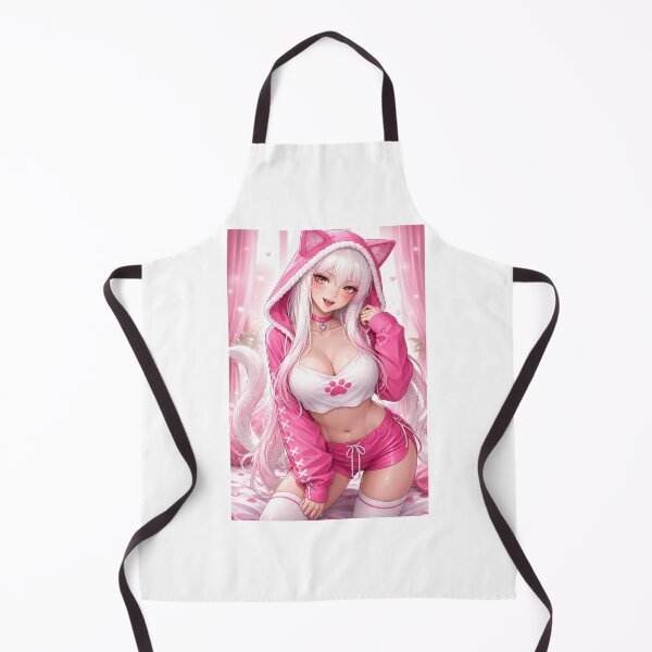 Item preview, Cute Pink Catgirl Anime Hoodie designed and sold by AnimDream .