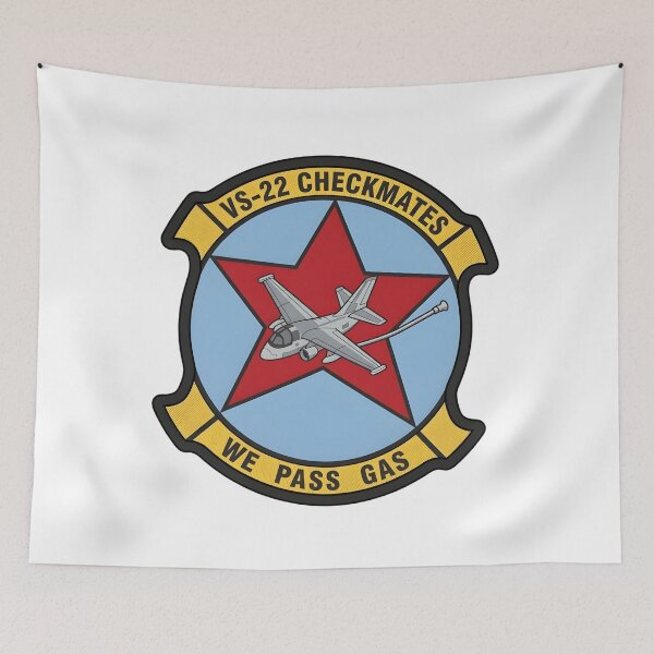 Item preview, US Navy VS-22 "Checkmates" Tanker Operations Patch designed and sold by CharlieDesings.
