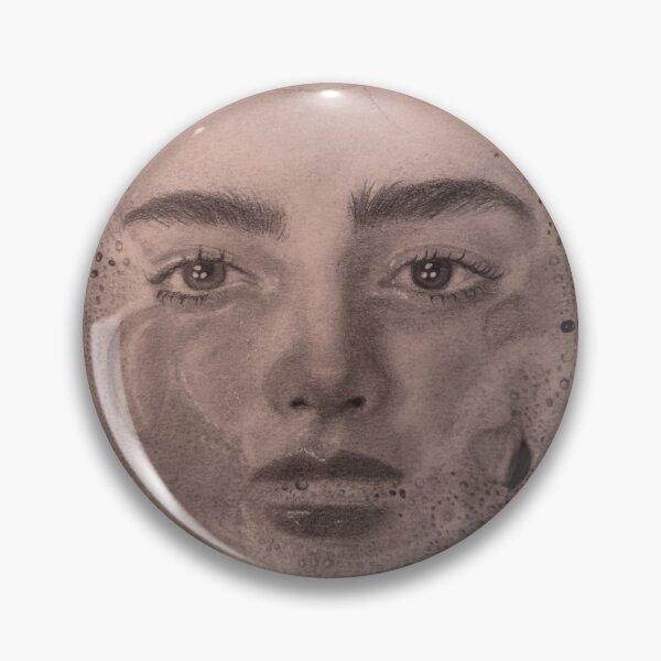 Item preview, Submerged Thoughts - Surreal Pencil Portrait Drawing designed and sold by samahl_l.