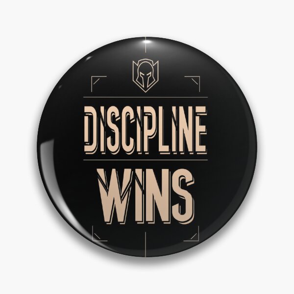 Item preview, Discipline Wins Premium Mindset Design designed and sold by Carlos Merino Jaime.