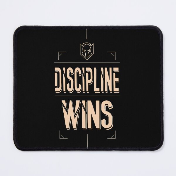 Item preview, Discipline Wins Premium Mindset Design designed and sold by Carlos Merino Jaime.