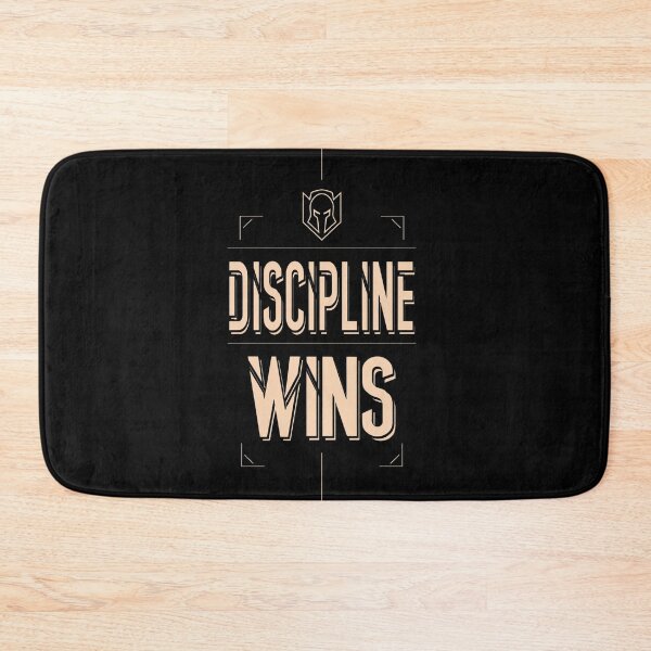 Item preview, Discipline Wins Premium Mindset Design designed and sold by Carlos Merino Jaime.