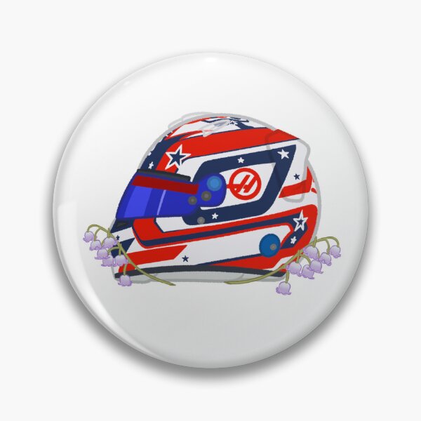 Item preview, Oliver Bearman 2025 Austin Helmet With Flowers  designed and sold by OriDraws.