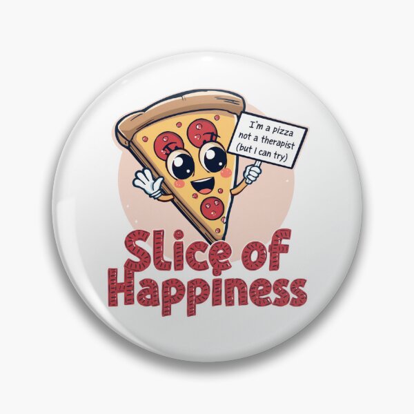 Item preview, Cute Kawaii Pizza Slice of Happiness Funny Foodie designed and sold by ArtDreamClub.
