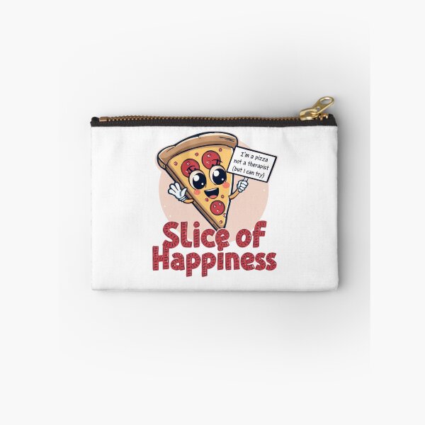Item preview, Cute Kawaii Pizza Slice of Happiness Funny Foodie designed and sold by ArtDreamClub.