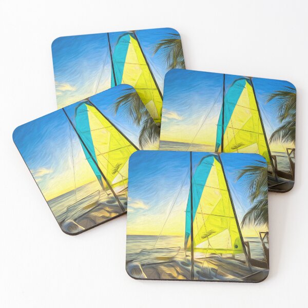 Item preview, Barbados Beach Catamaran Art designed and sold by Londonimages.