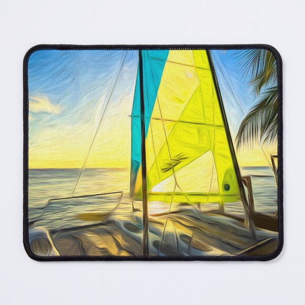Item preview, Barbados Beach Catamaran Art designed and sold by Londonimages.