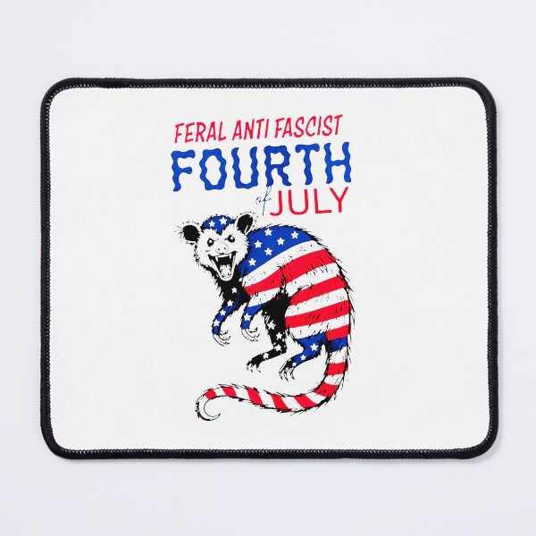 Item preview, Feral Anti Fascist Fourth of July Opossum designed and sold by VegaPPAr.