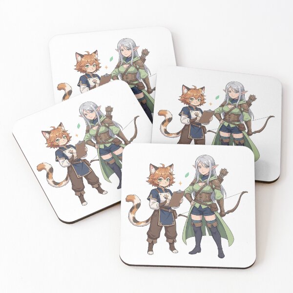 Item preview, Cat-girl staff and adventurer elf girl designed and sold by HD3284.
