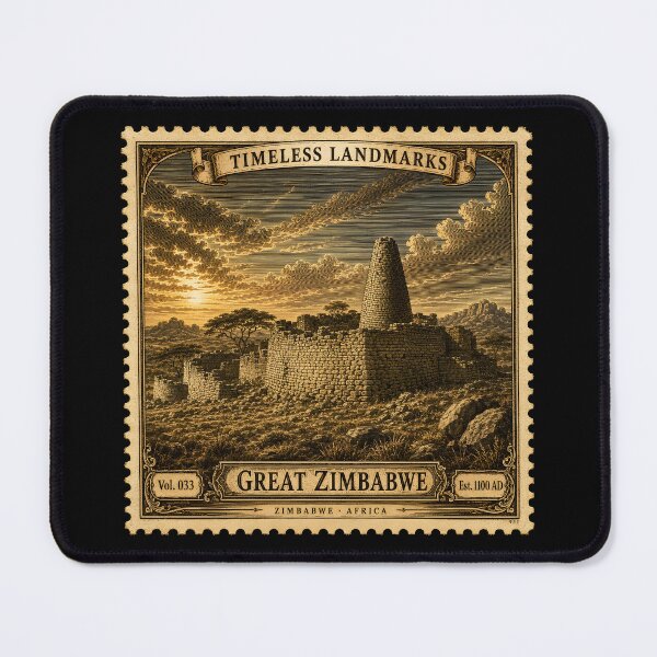 Item preview, Great Zimbabwe Ruins — African Heritage Art Print — Ancient Landmark Poster — Travel Wall Decor designed and sold by Martin's_Design.