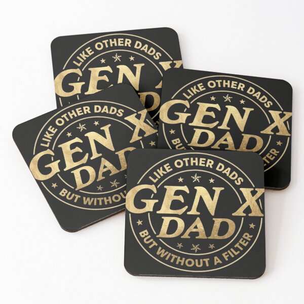 Item preview, Gen X Dad No Filter - Funny Gold Foil Father's Day Design designed and sold by haitrieuic96.