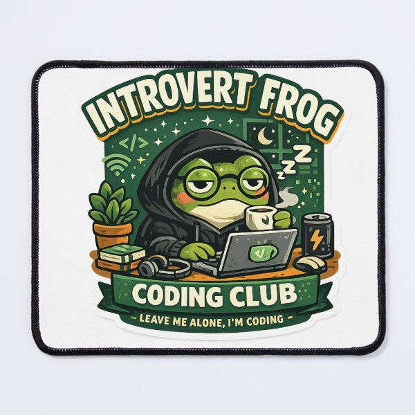 Item preview, Introvert Frog Coding Club designed and sold by GraphicGaze13.