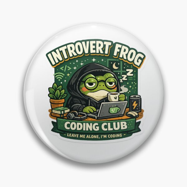 Item preview, Introvert Frog Coding Club designed and sold by GraphicGaze13.