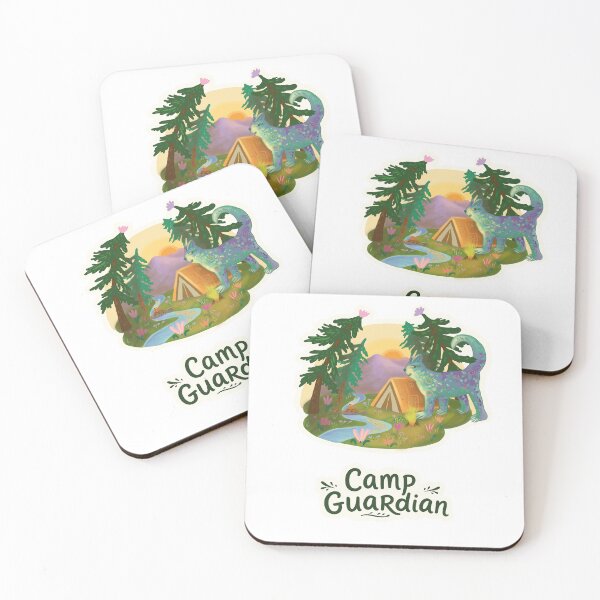 Item preview, Camp Guardian Cat | Magical Camping Cat Forest Guardian Art designed and sold by FaliushART.
