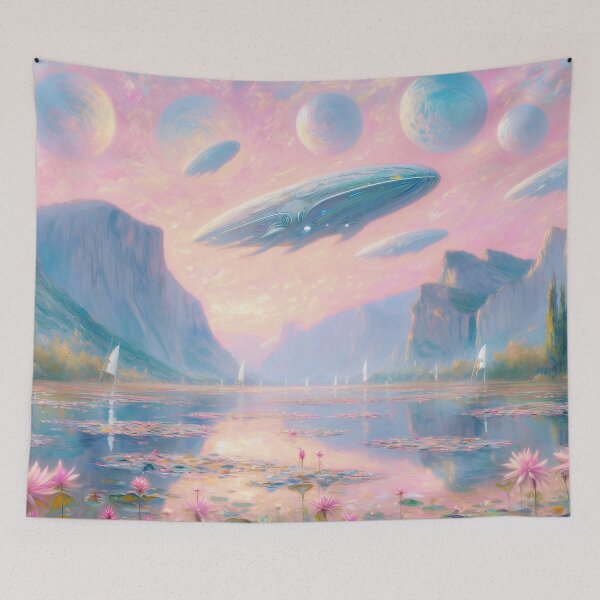 Item preview, Spaceship leaving nature designed and sold by Steve's Hobbies.