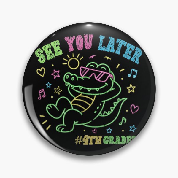 Item preview, See You Later Alligator 4th Grader Cool Neon Gator Back To School designed and sold by haitrieuic96.