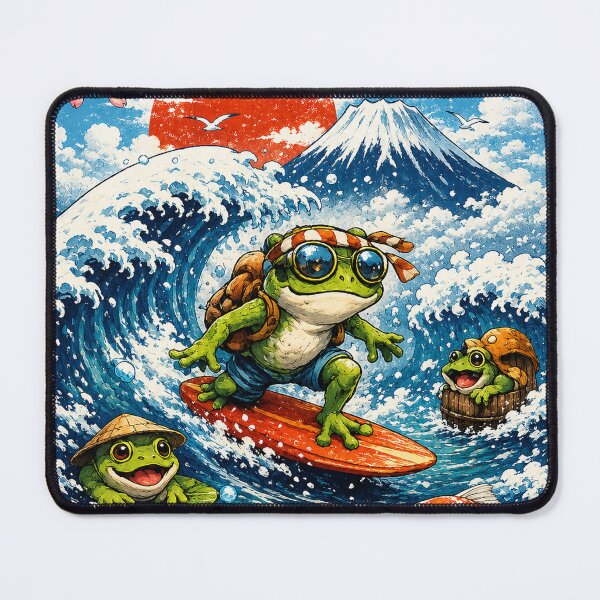 Item preview, Frog on a wave designed and sold by Theorgasmic1975.