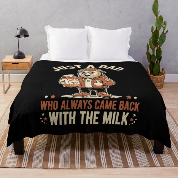 Item preview, Just A Dad Who Always Came Back With The Milk Father Fatherhood Parent Gift designed and sold by SofenArt.