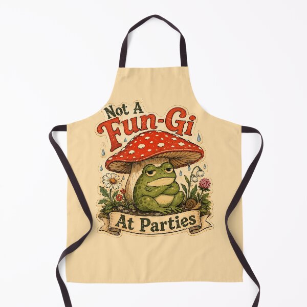 Item preview, Not A Fun-Gi At Parties Funny Frog designed and sold by StillWildink.