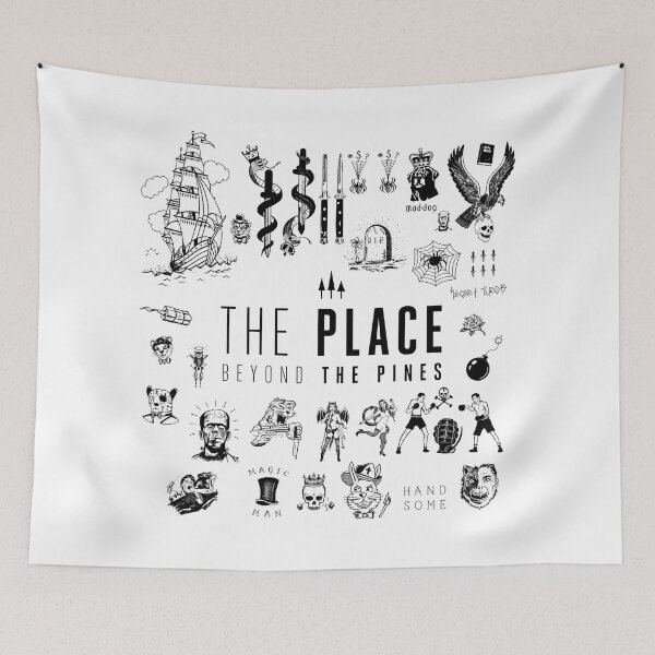 Item preview, Tattoo Sheet - Black Ink - The Place Beyond The Pines designed and sold by hesjustken.