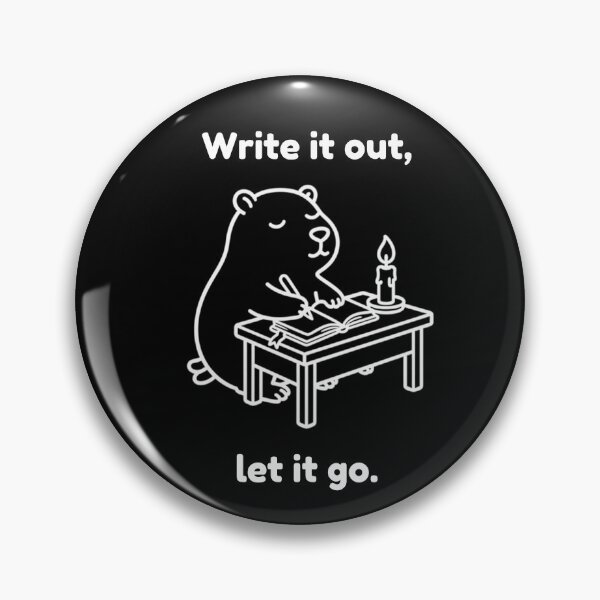 Item preview,  Write it Out Capybara – Simple Minimalist Animal Design designed and sold by PAPIRO SIGLO XXI.