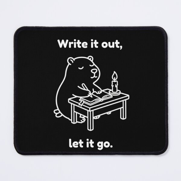 Item preview, Write it Out Capybara – Simple Minimalist Animal Design designed and sold by PAPIRO SIGLO XXI.