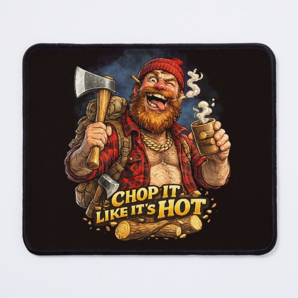 Item preview, Chop It Like It’s Hot Funny Lumberjack Graphic designed and sold by Tadeusz1.