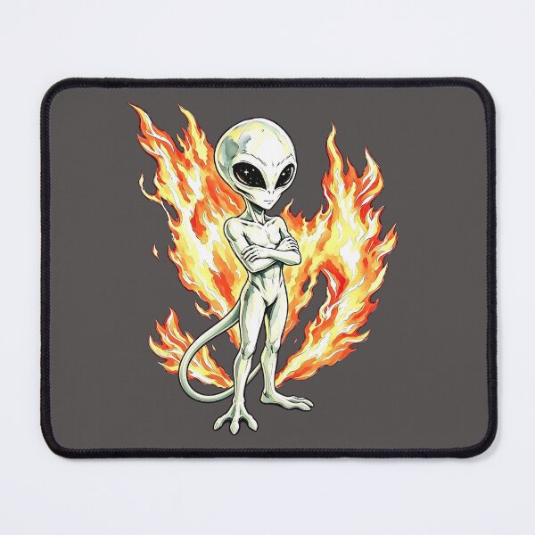Item preview, Flaming Alien - Cool Space Creatures Design designed and sold by TeyArtWork.