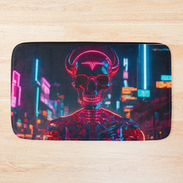 Item preview, Demonic Neon Skull  designed and sold by Elisa Miller.