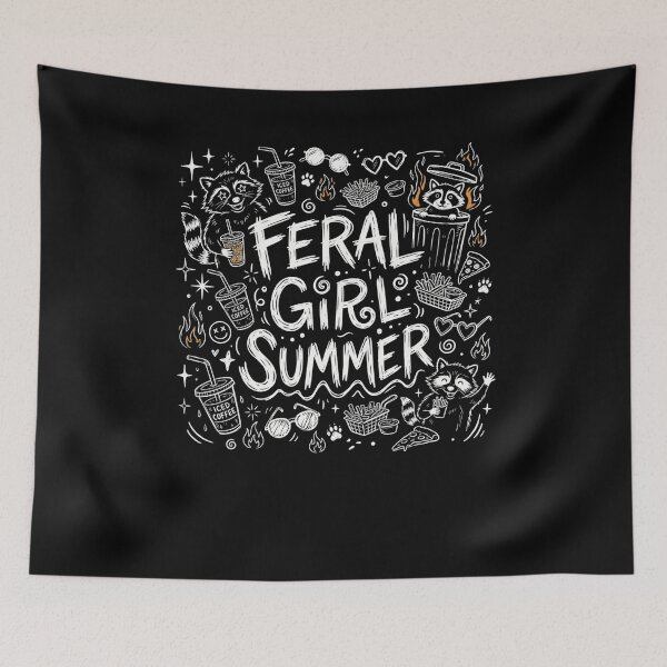 Item preview, Feral Summer Raccoon Iced Coffee Sketch designed and sold by snowry.