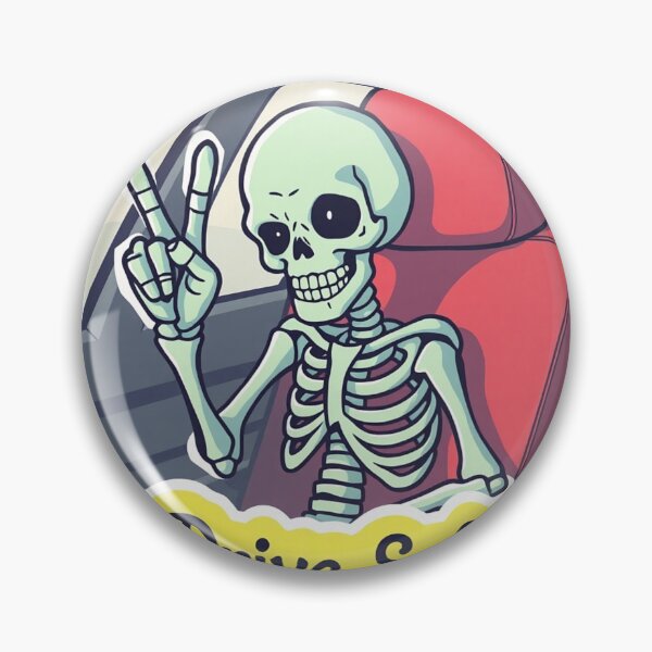 Item preview, Skeleton Drive Safe Pastel Goth Sticker designed and sold by Tama-sirth.