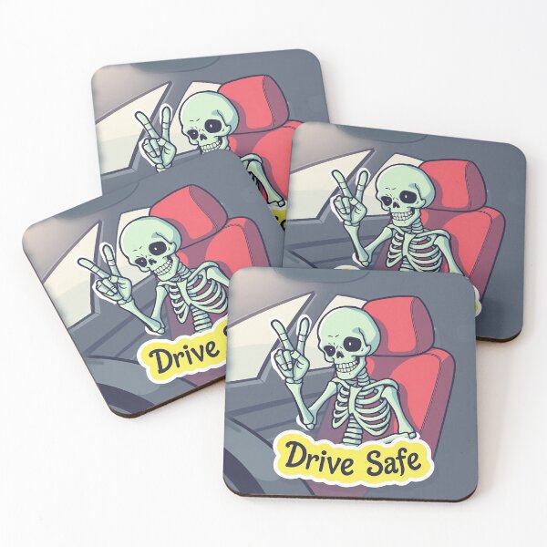 Item preview, Skeleton Drive Safe Pastel Goth Sticker designed and sold by Tama-sirth.