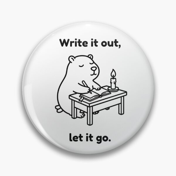 Item preview, Write it Out Capybara – Simple Minimalist Animal Design designed and sold by PAPIRO SIGLO XXI.