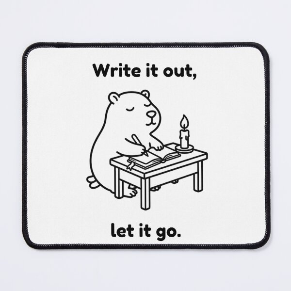Item preview, Write it Out Capybara – Simple Minimalist Animal Design designed and sold by PAPIRO SIGLO XXI.