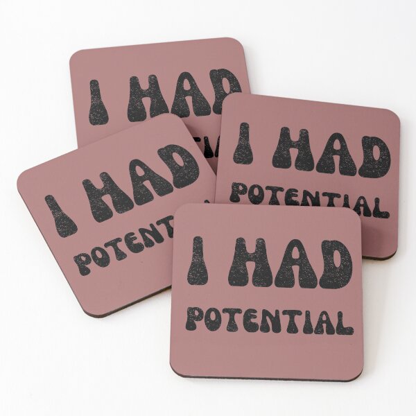 Item preview, I Had Potential, Retro Physics Joke, Vintage Style designed and sold by artprintschabab.