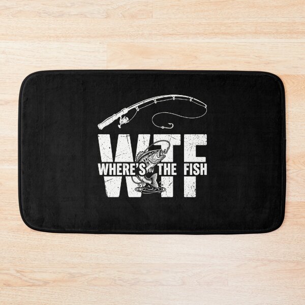 Item preview, Wtf Where's The Fish Funny Angler Fisherman Hobby designed and sold by SofenArt.