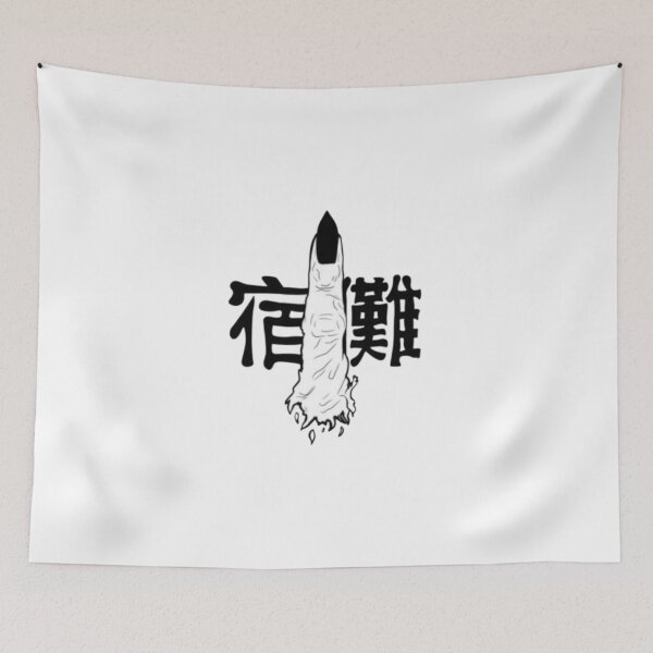 Item preview, Special Grade Cursed Object Sukuna Finger Surrounded by Kanji Text designed and sold by Deviantfant.